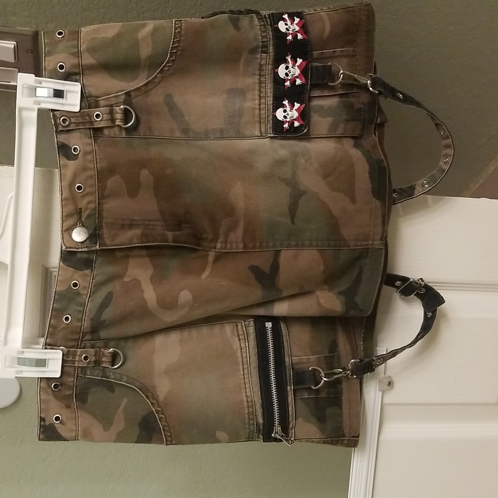 Tripp NYC camo print mini skirt